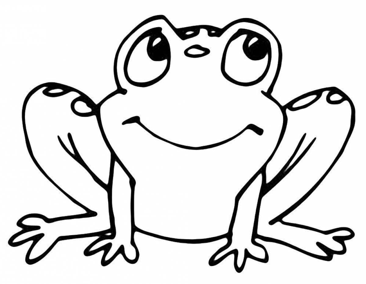 Attractive frog coloring