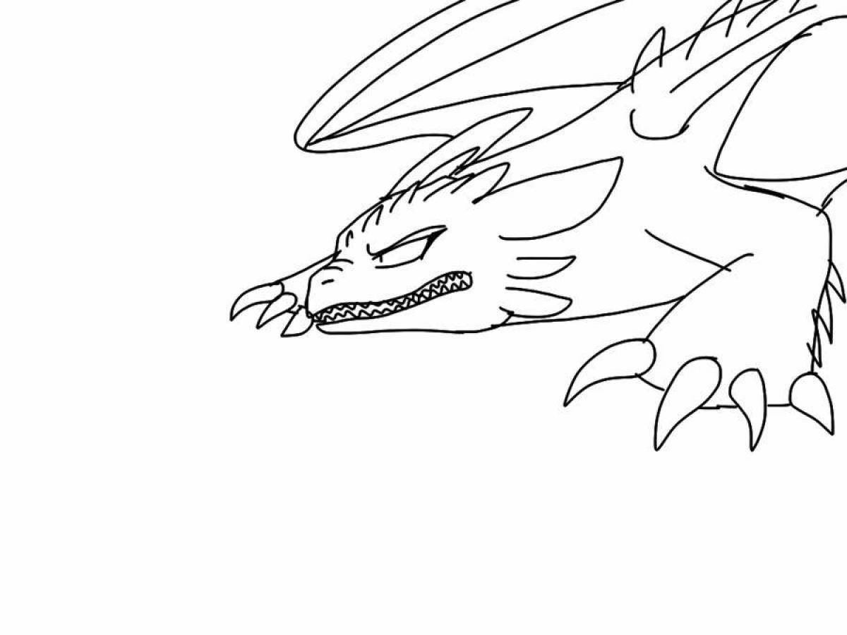Dazzling Night Fury coloring page