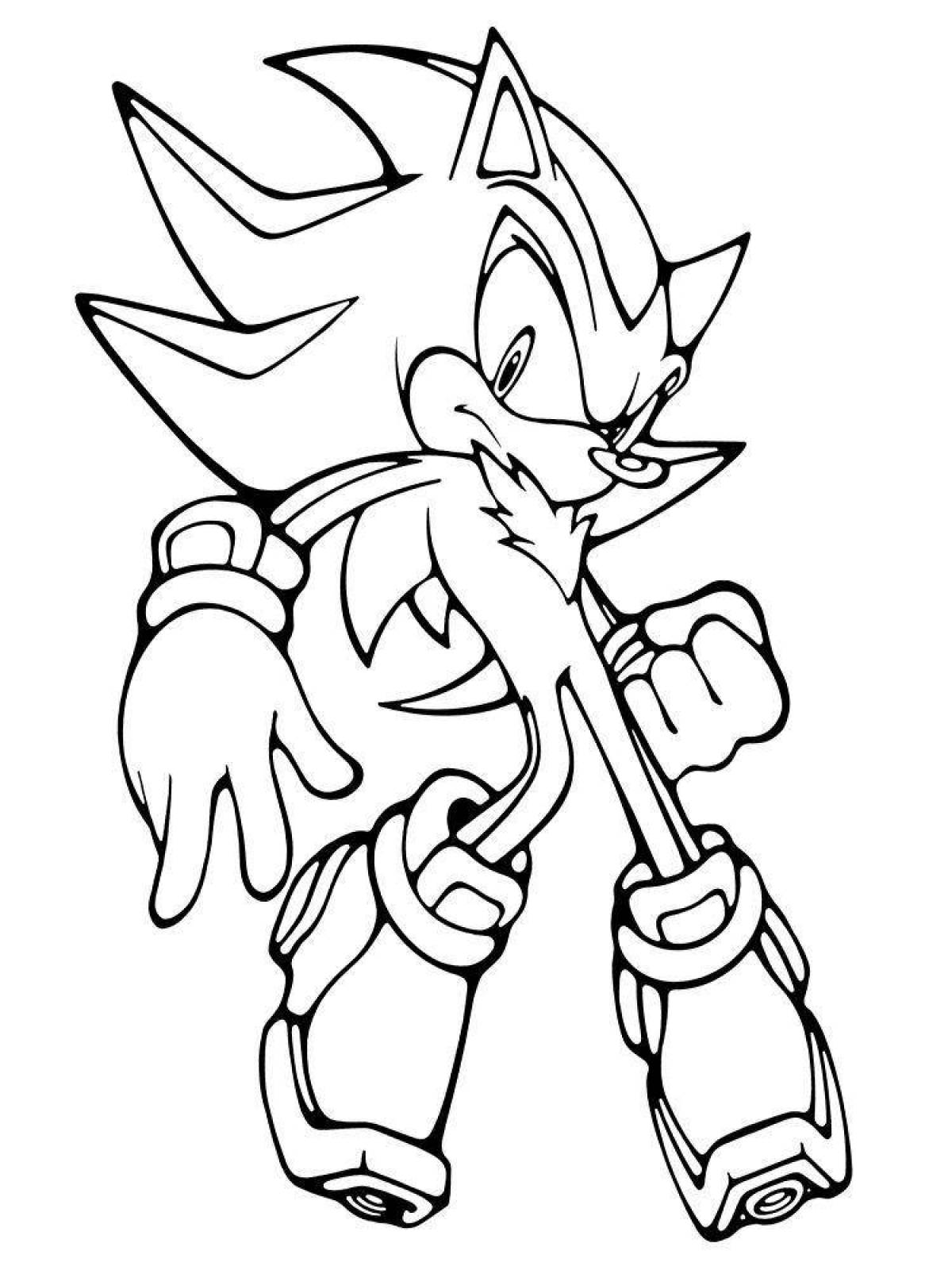 Bright sonic coloring book