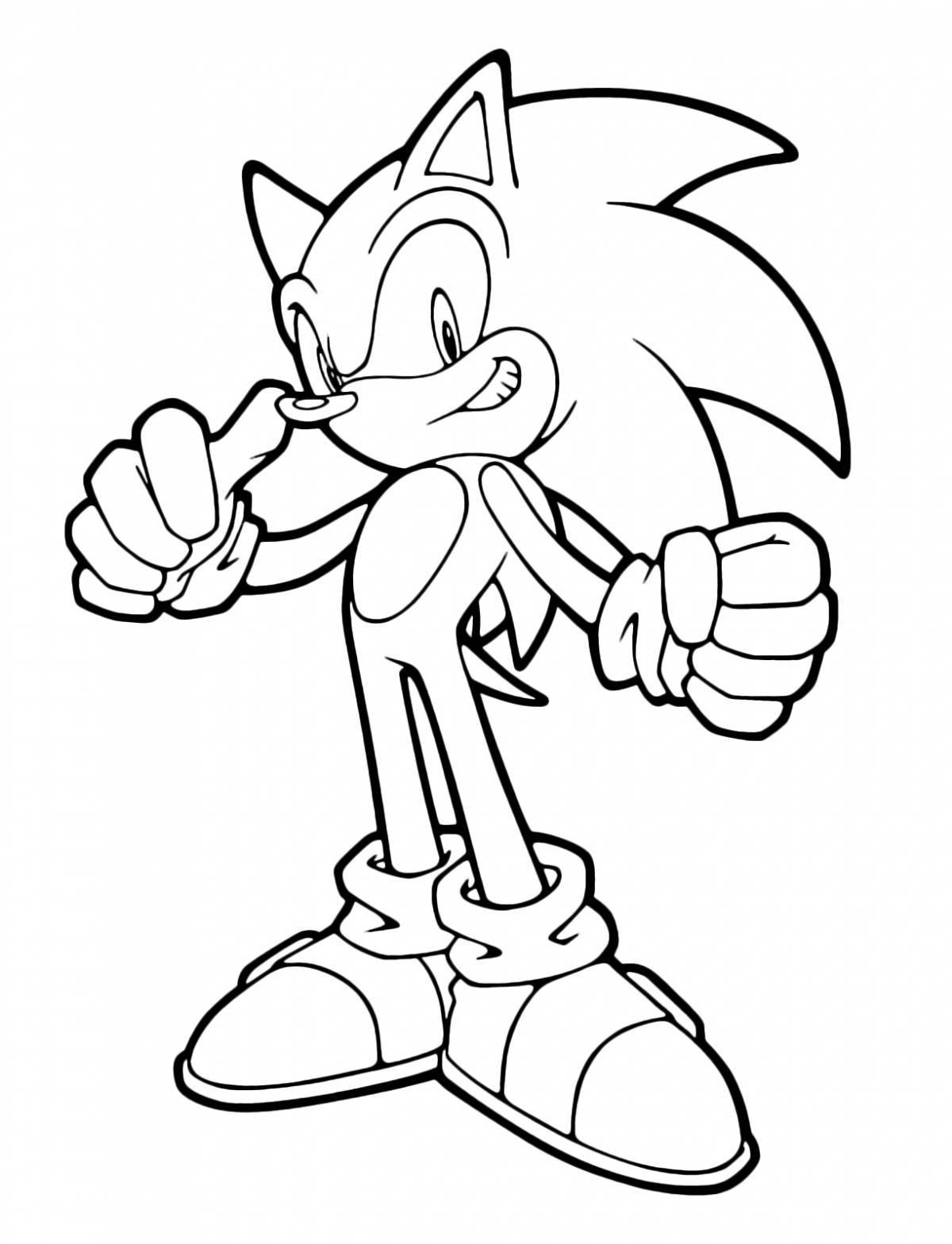 Great sonic coloring book