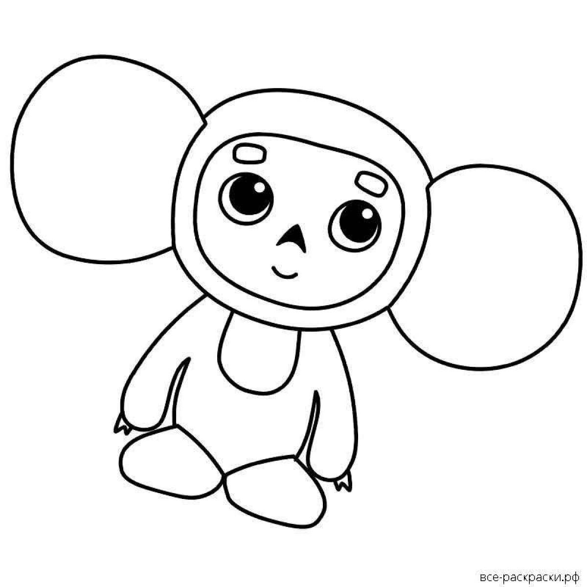 Perky cheburashka with oranges