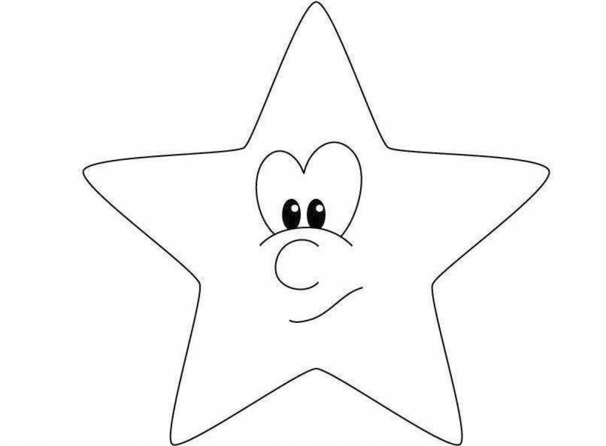 Shiny star coloring book for kids