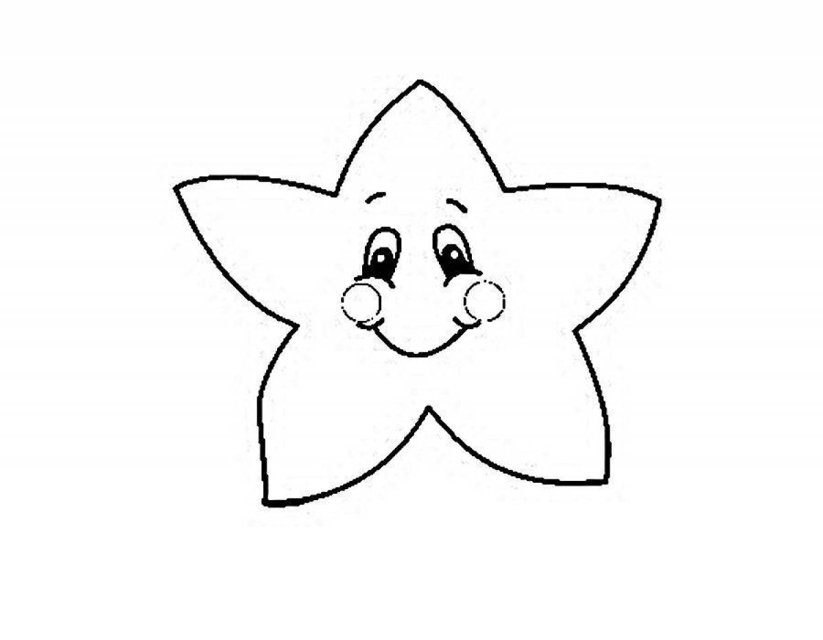 Fabulous coloring pages with stars for kids
