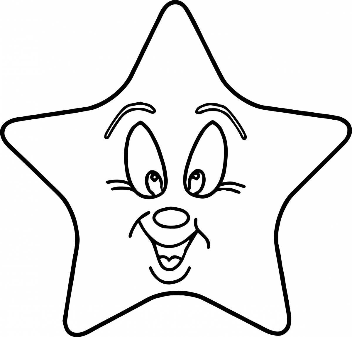 Amazing stars coloring pages for kids