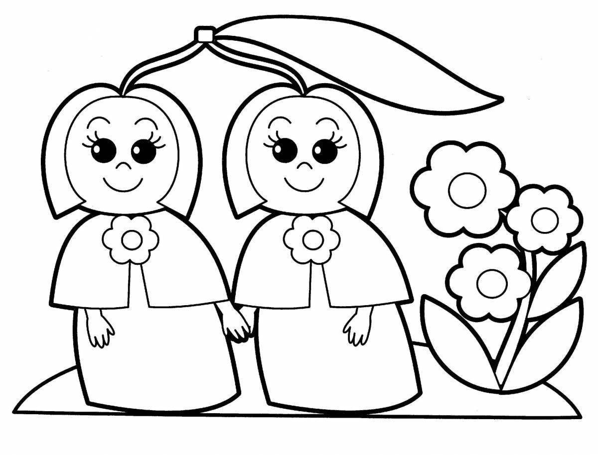 Live coloring page 3 for girls
