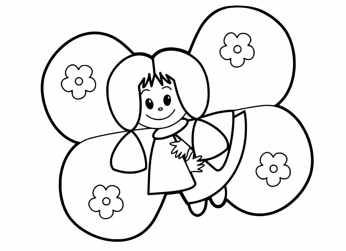 Exotic coloring page 3 for girls