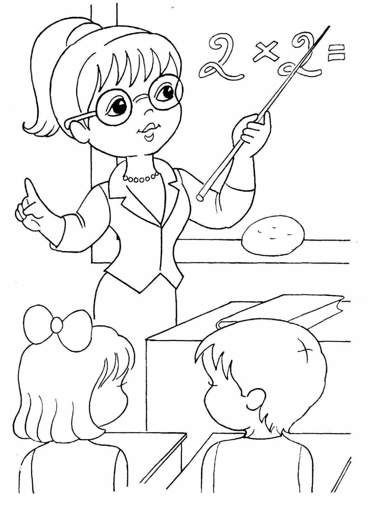 Educational profession coloring book for kids