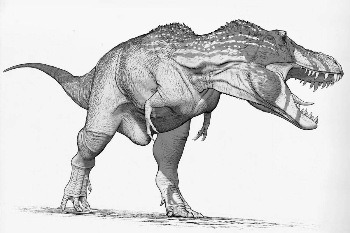 Раскраска славный тарбозавр