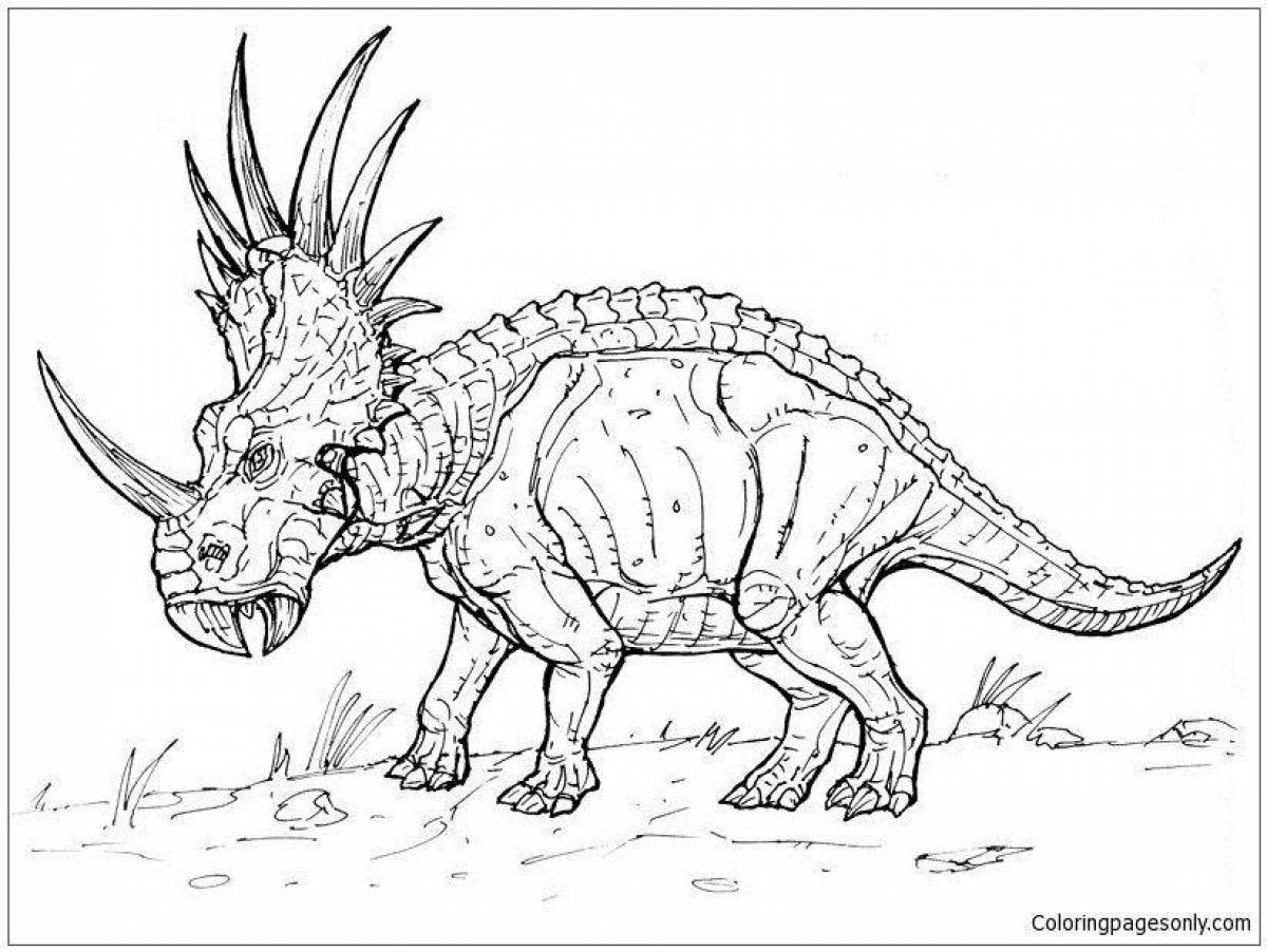 Elegant Tarbosaurus Coloring Page