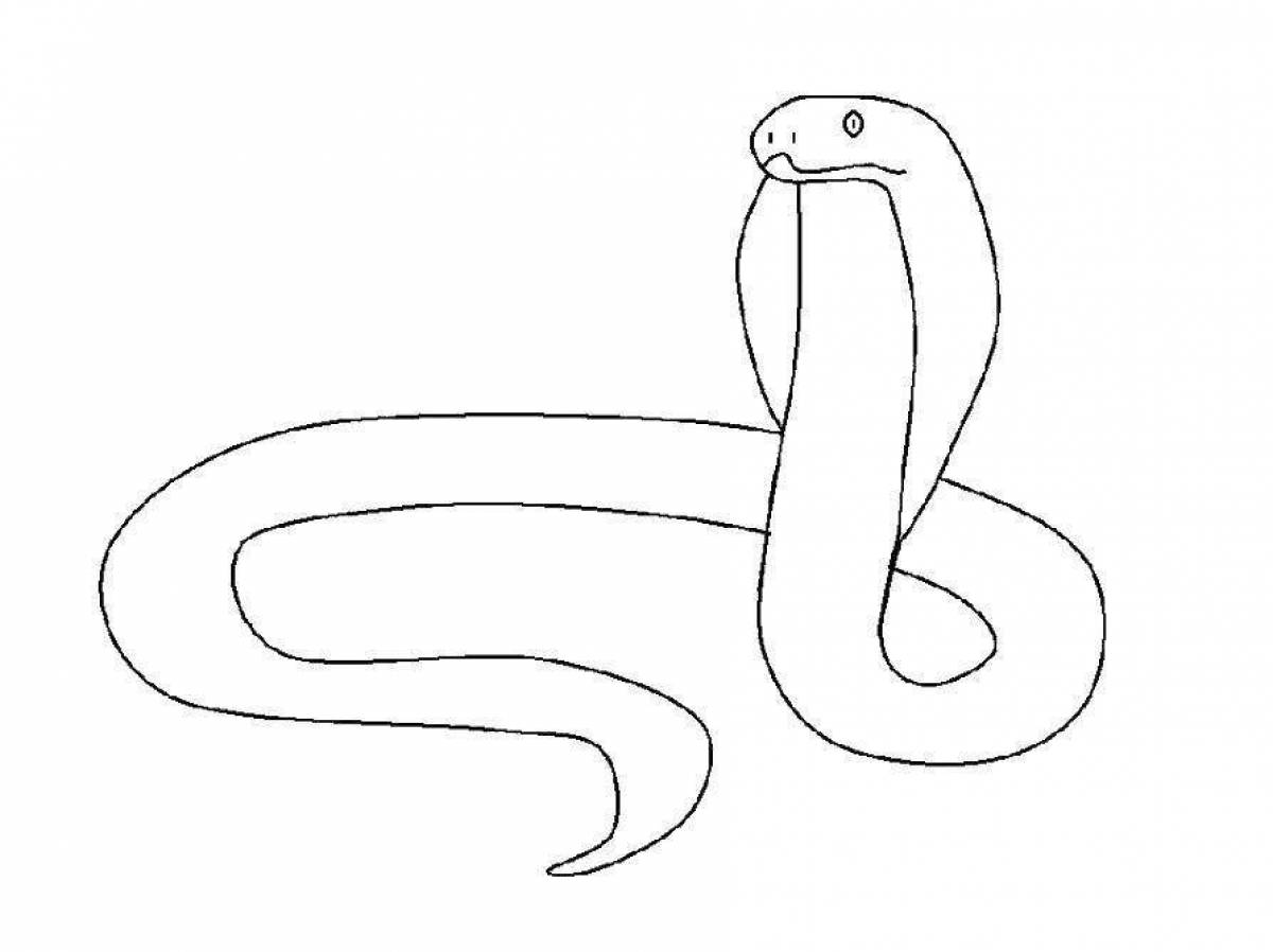 Шаблон змеи для рисования