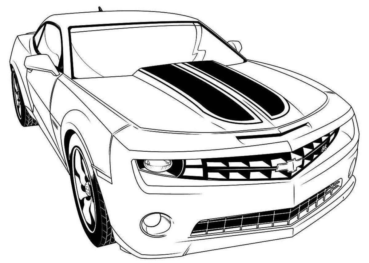 Coloring page cool cool cars