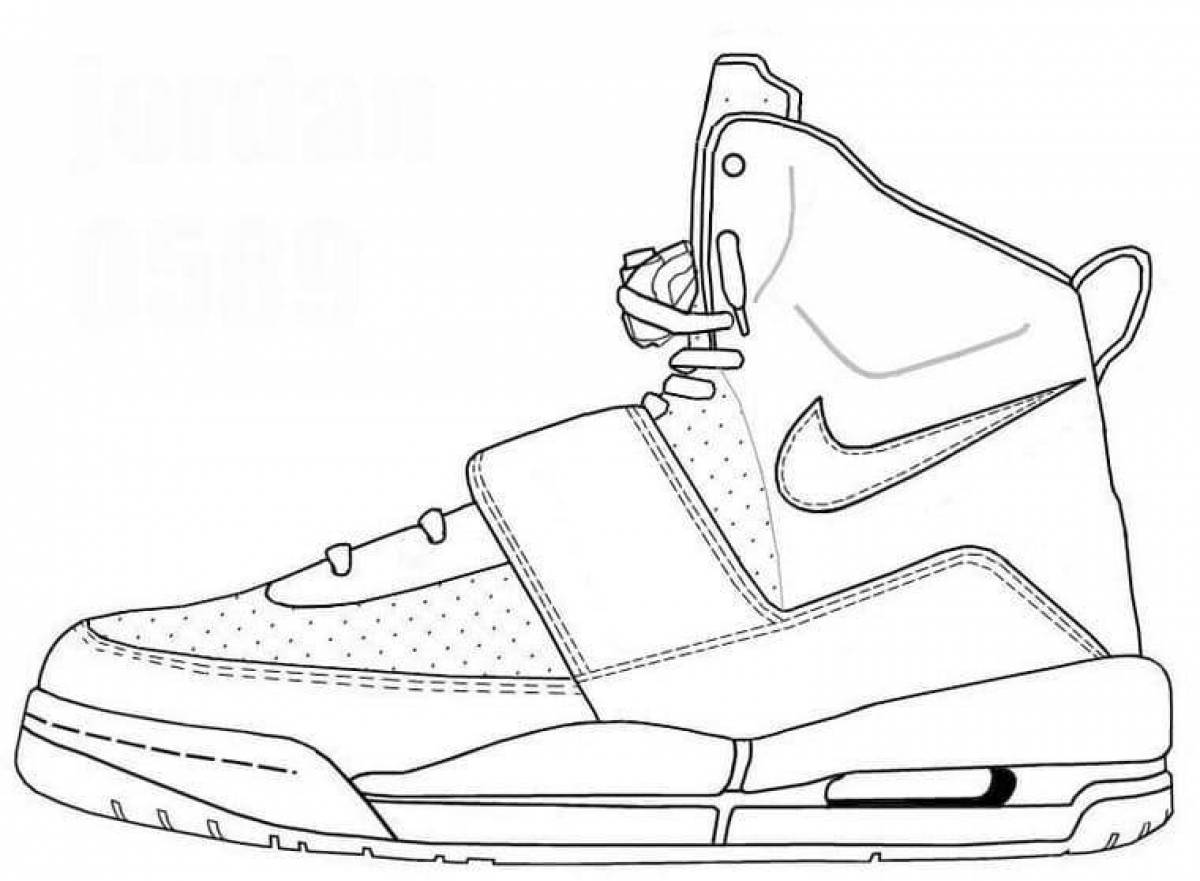 Nike Outstanding Sneakers coloring page