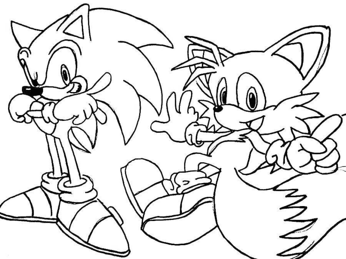 Sonic hedgehog bright coloring