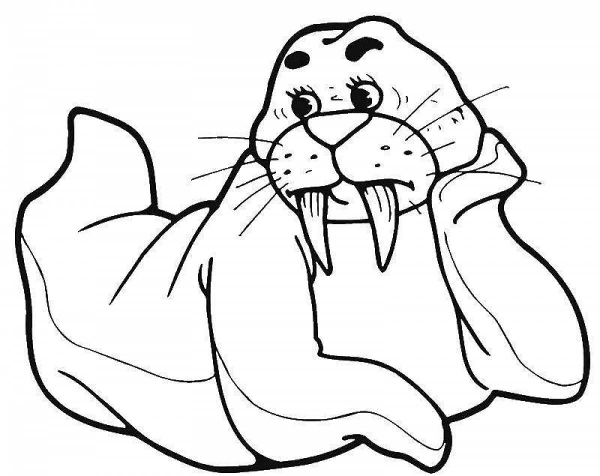 Huggy waggie cute coloring page