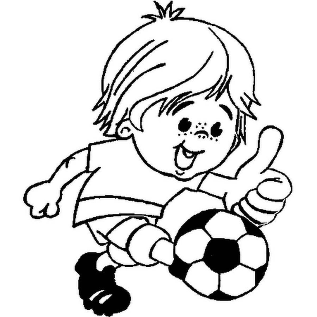 Fabulous football coloring book for kids