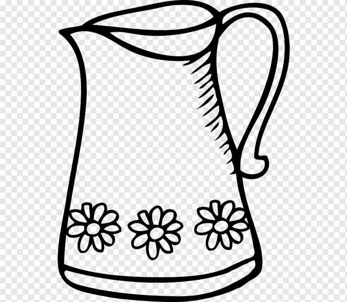 Live jug coloring page for kids