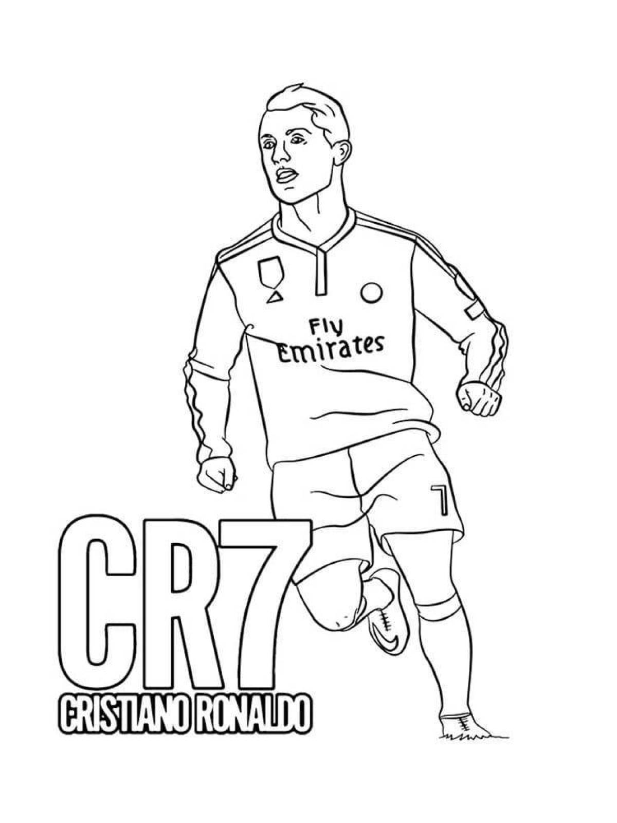 Coloring pages ronaldo and messi