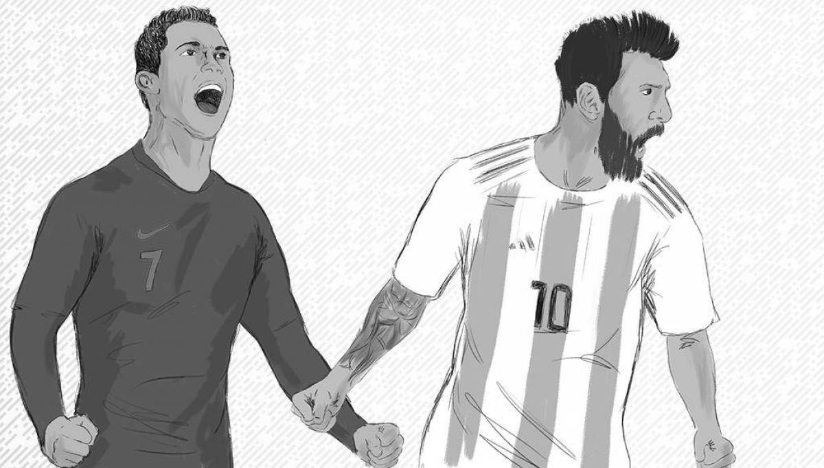 Dynamic coloring of ronaldo and messi