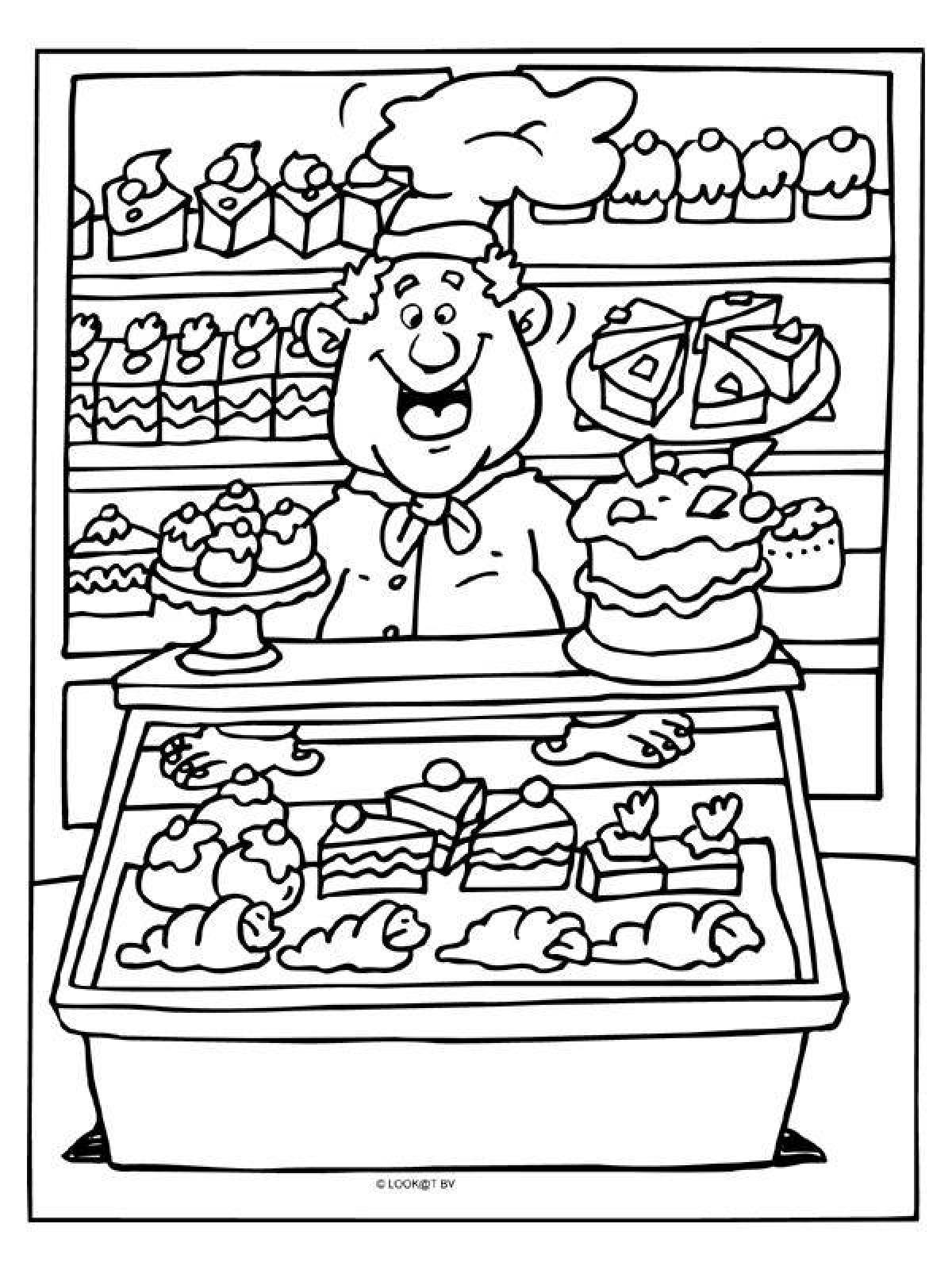 Great salesman coloring page