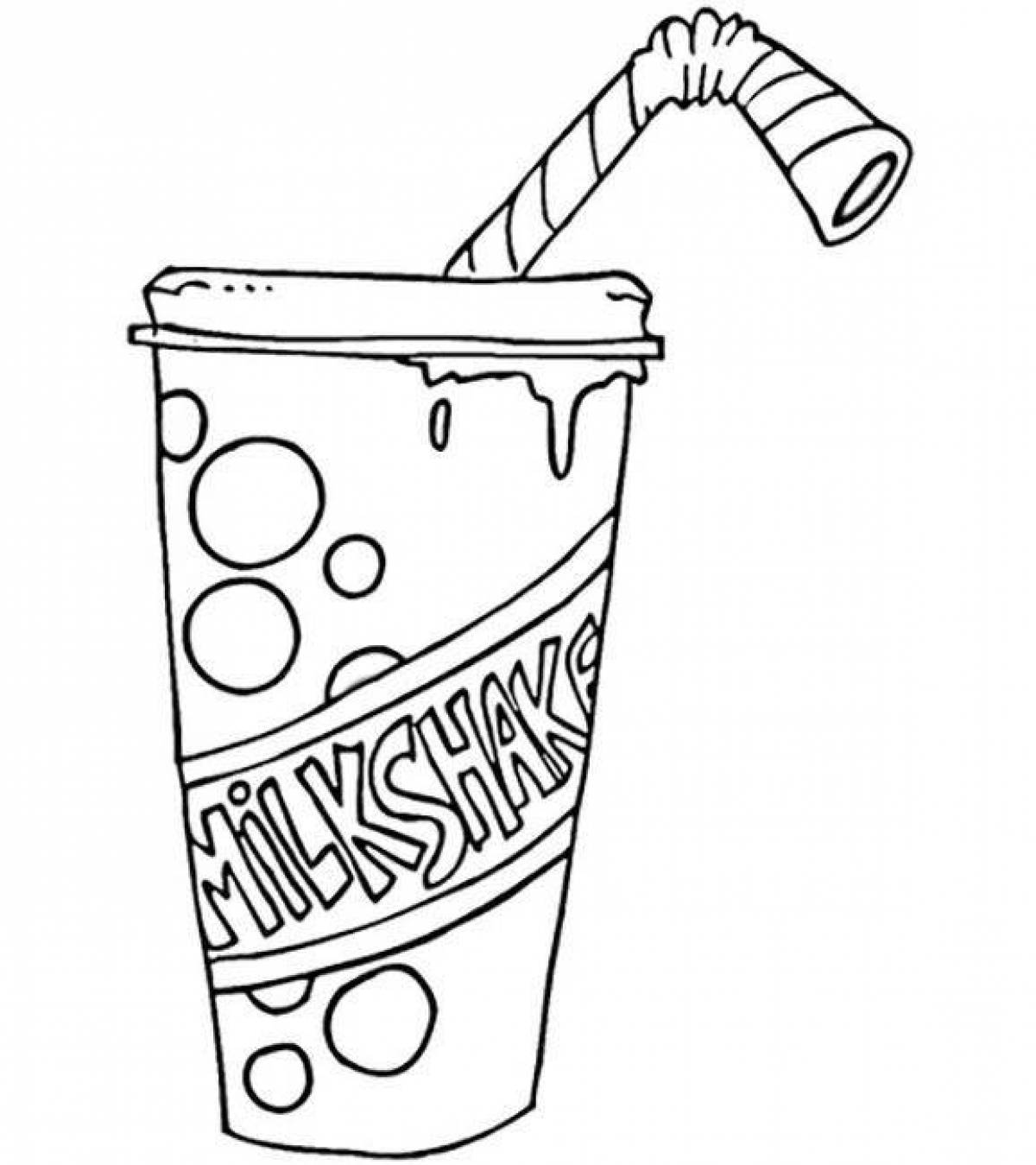 Spicy drink coloring page