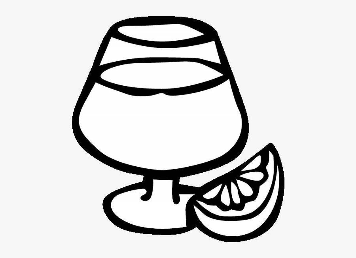 Savory drink coloring page