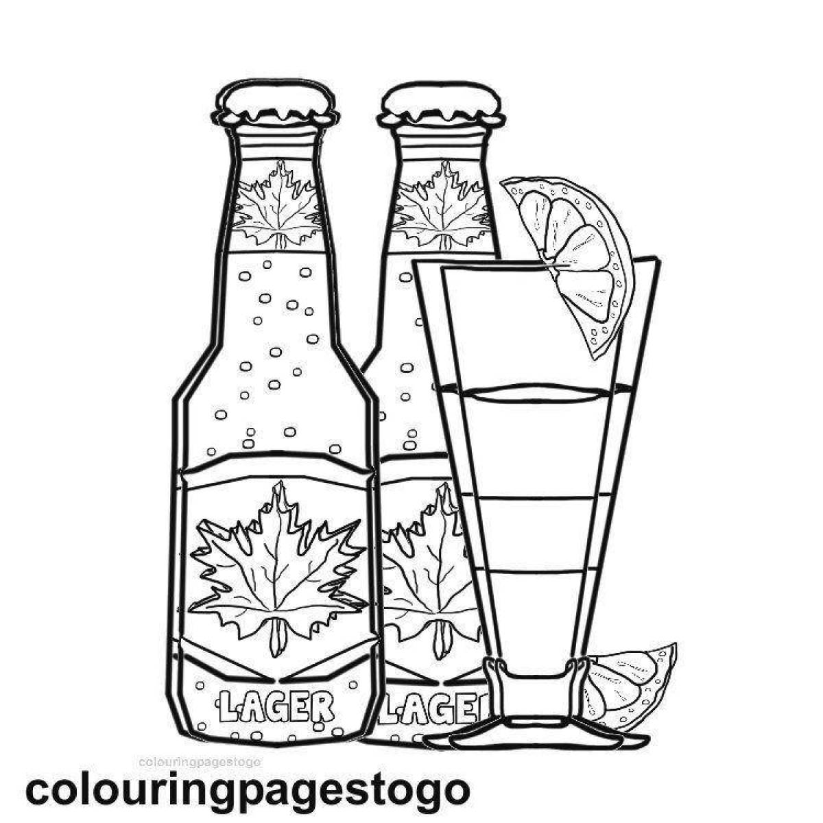 Celebration drink coloring page