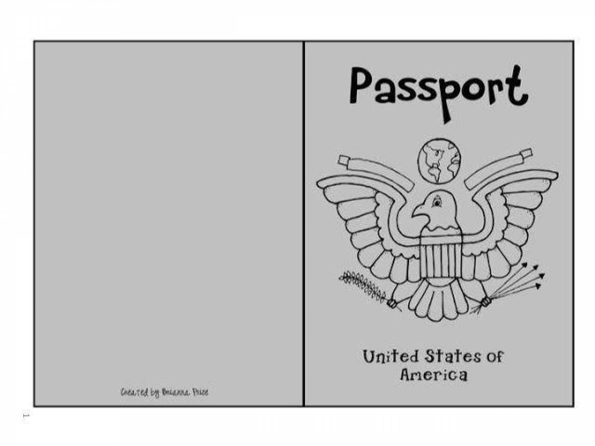 Увлекательная раскраска паспорта