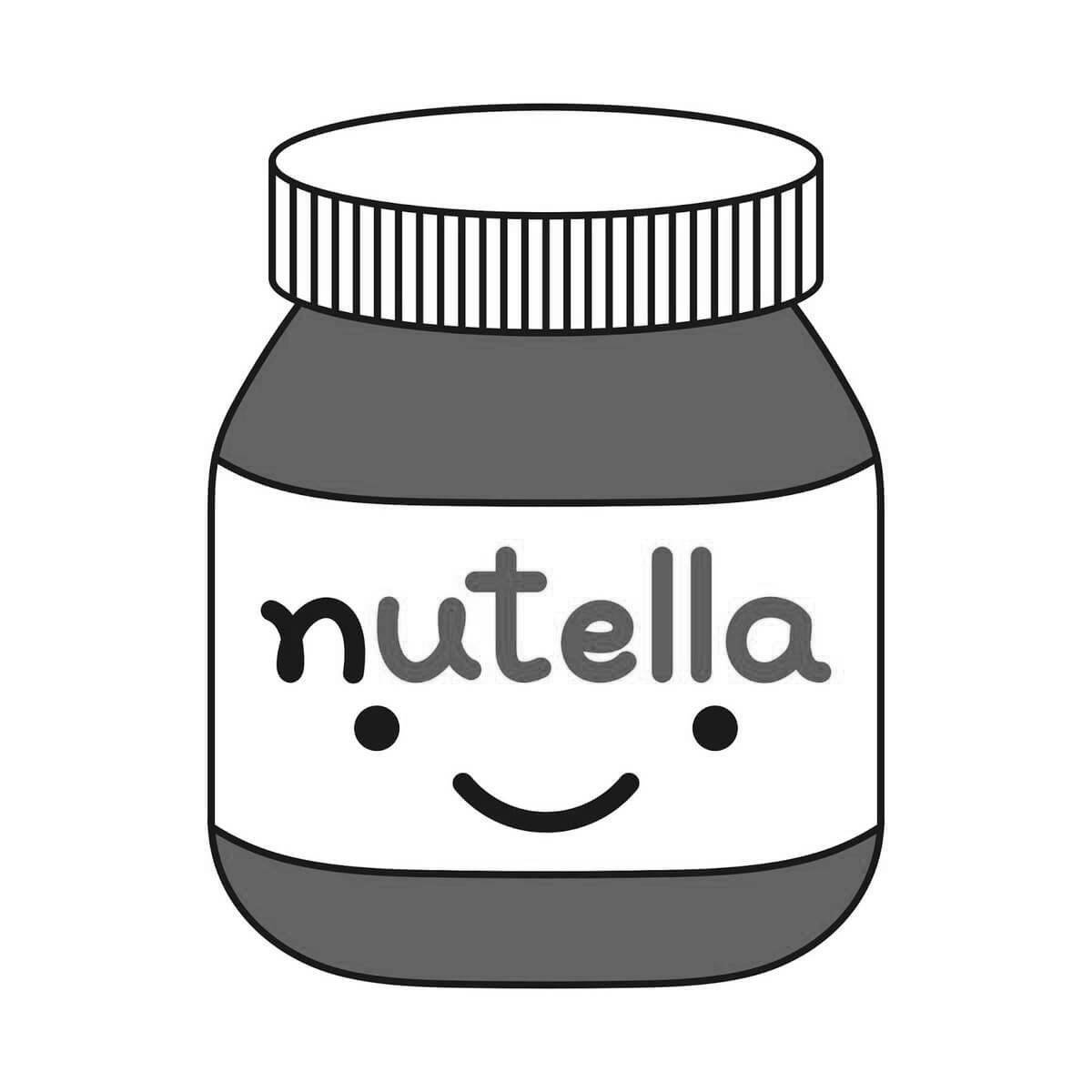 Вкусная раскраска nutella