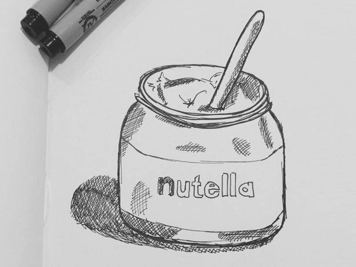 Сливочная раскраска nutella
