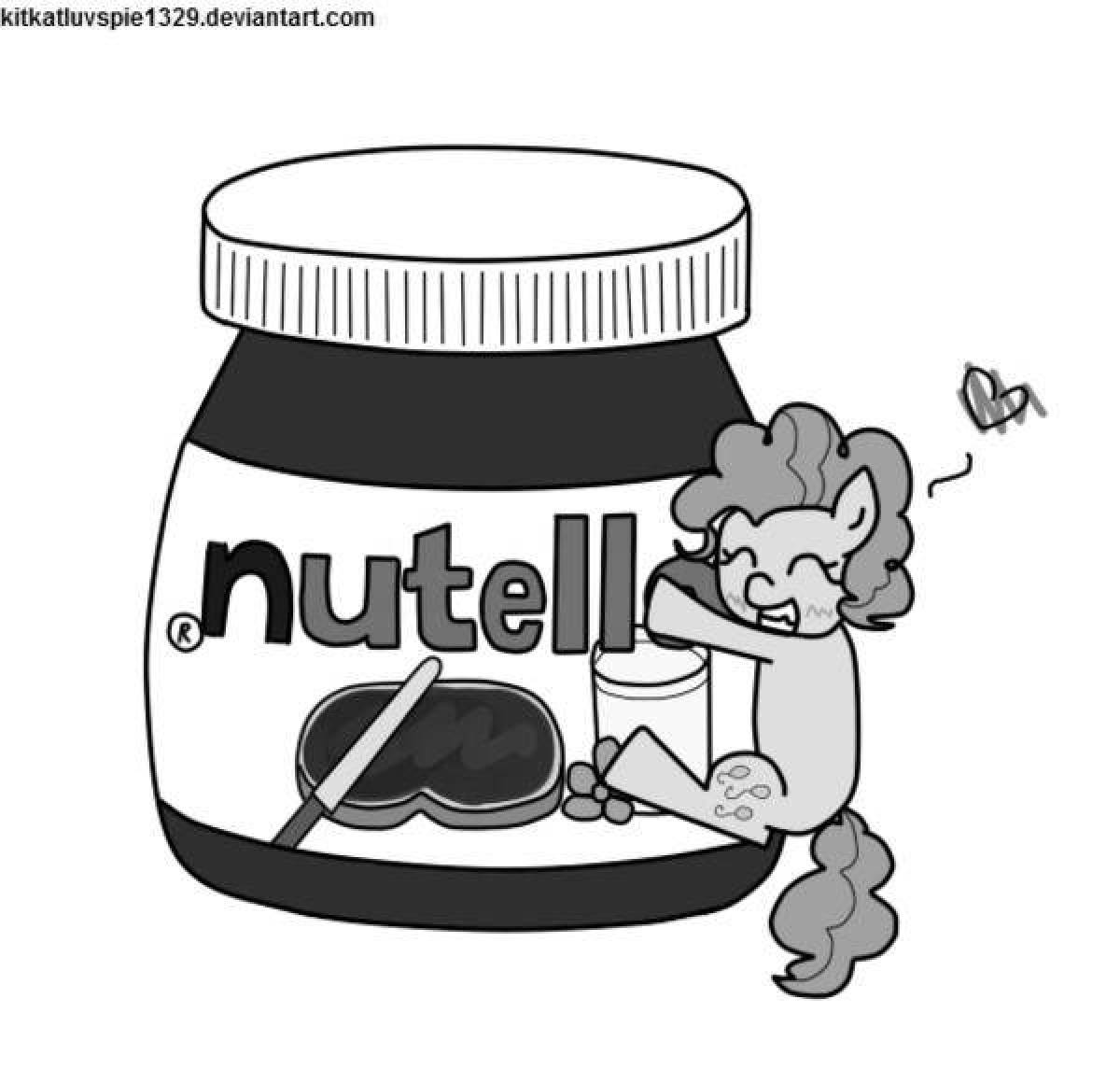 Декадентская раскраска nutella