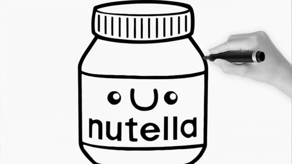 Заманчивая раскраска nutella