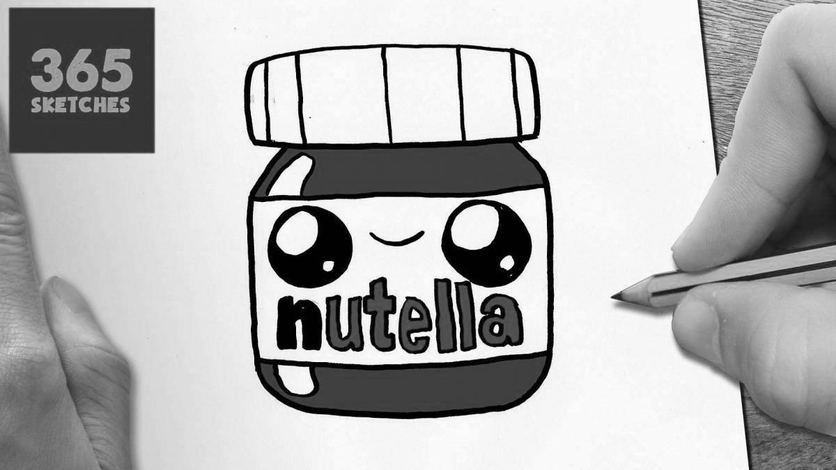 Ореховая раскраска nutella