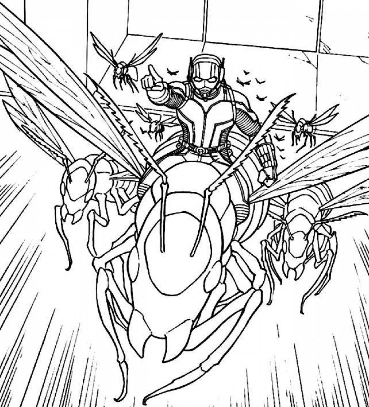 Ant-Man funny coloring book