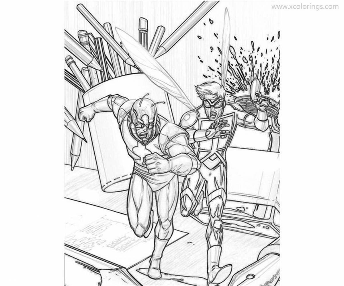 Gorgeous ant-man coloring book