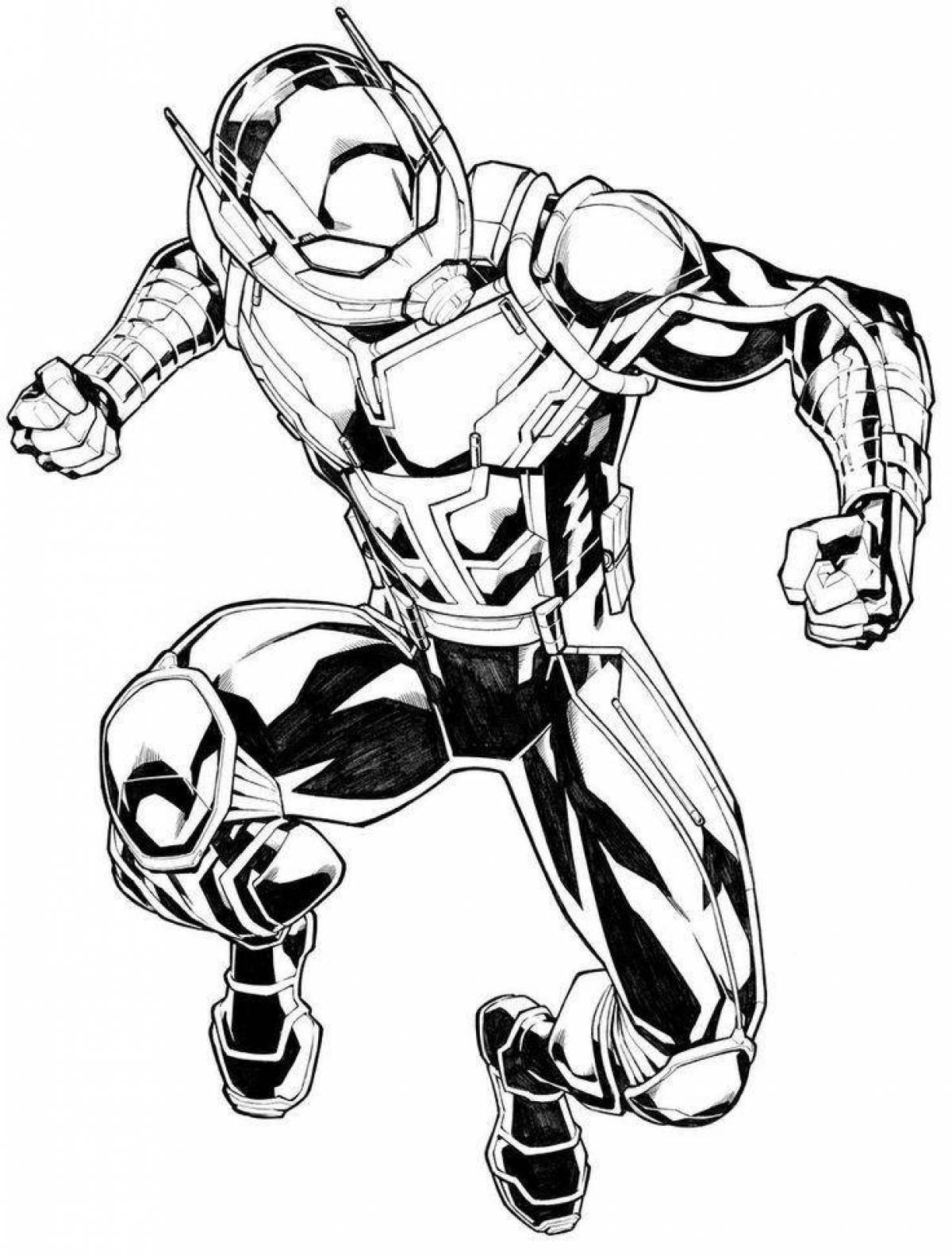 Coloring page amazing ant-man