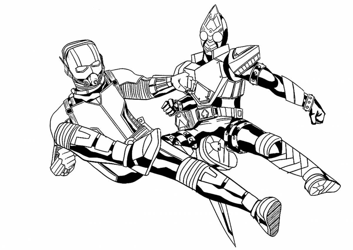 Animated ant-man coloring page