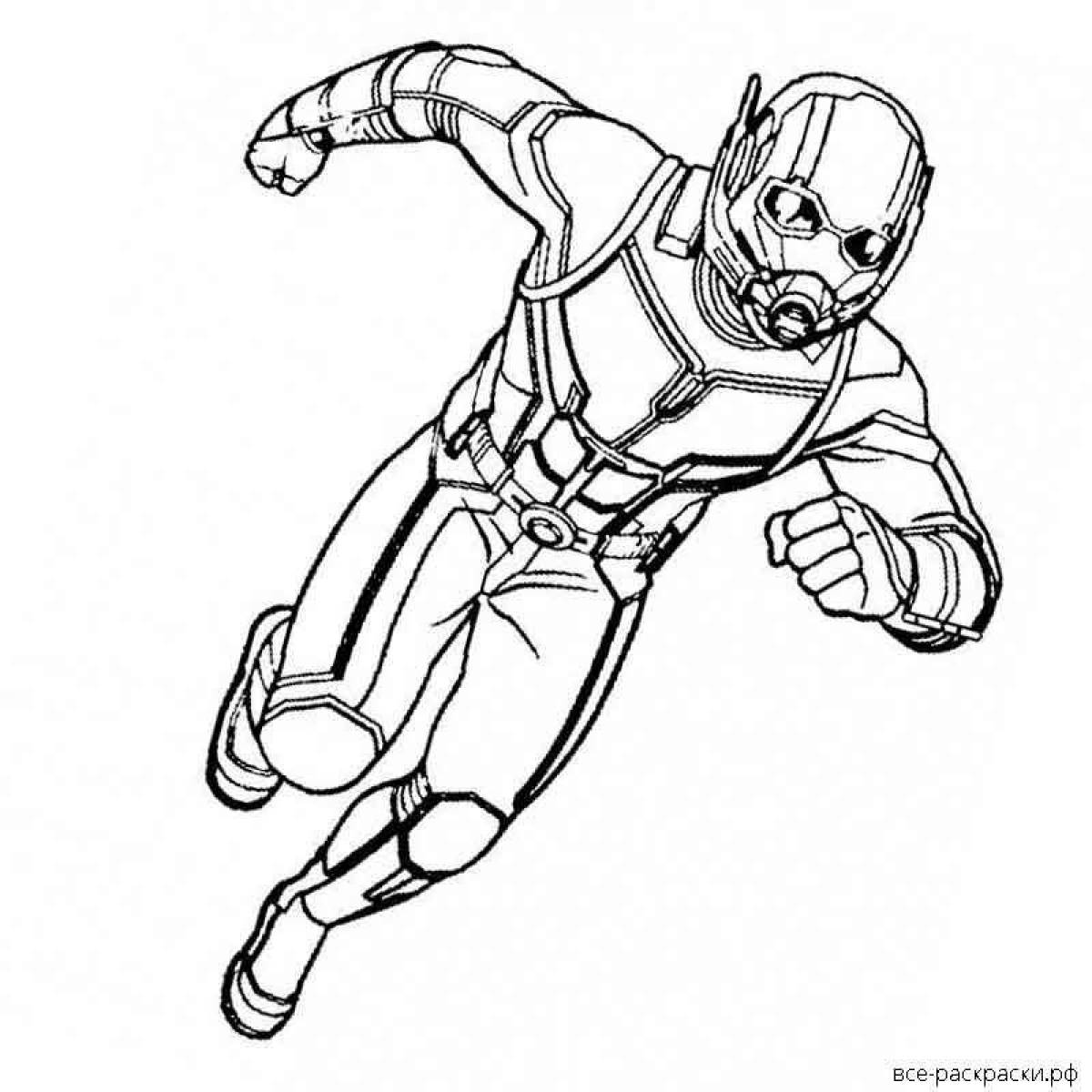 Ant-Man dynamic coloring page