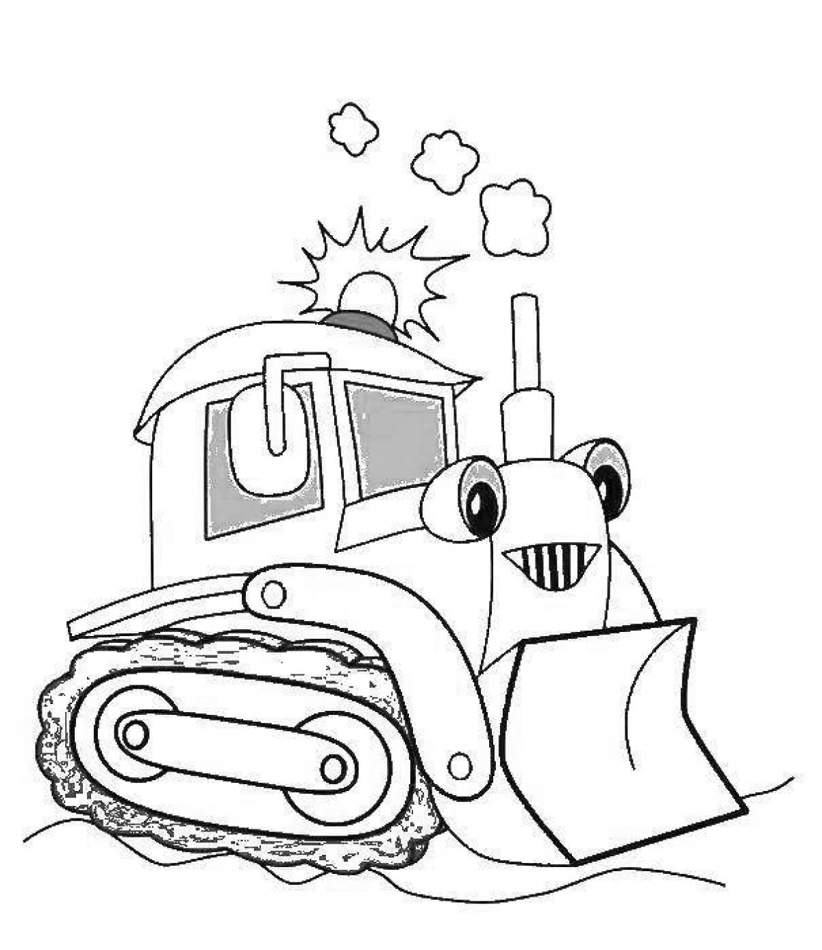 Coloring page spectacular snowplow