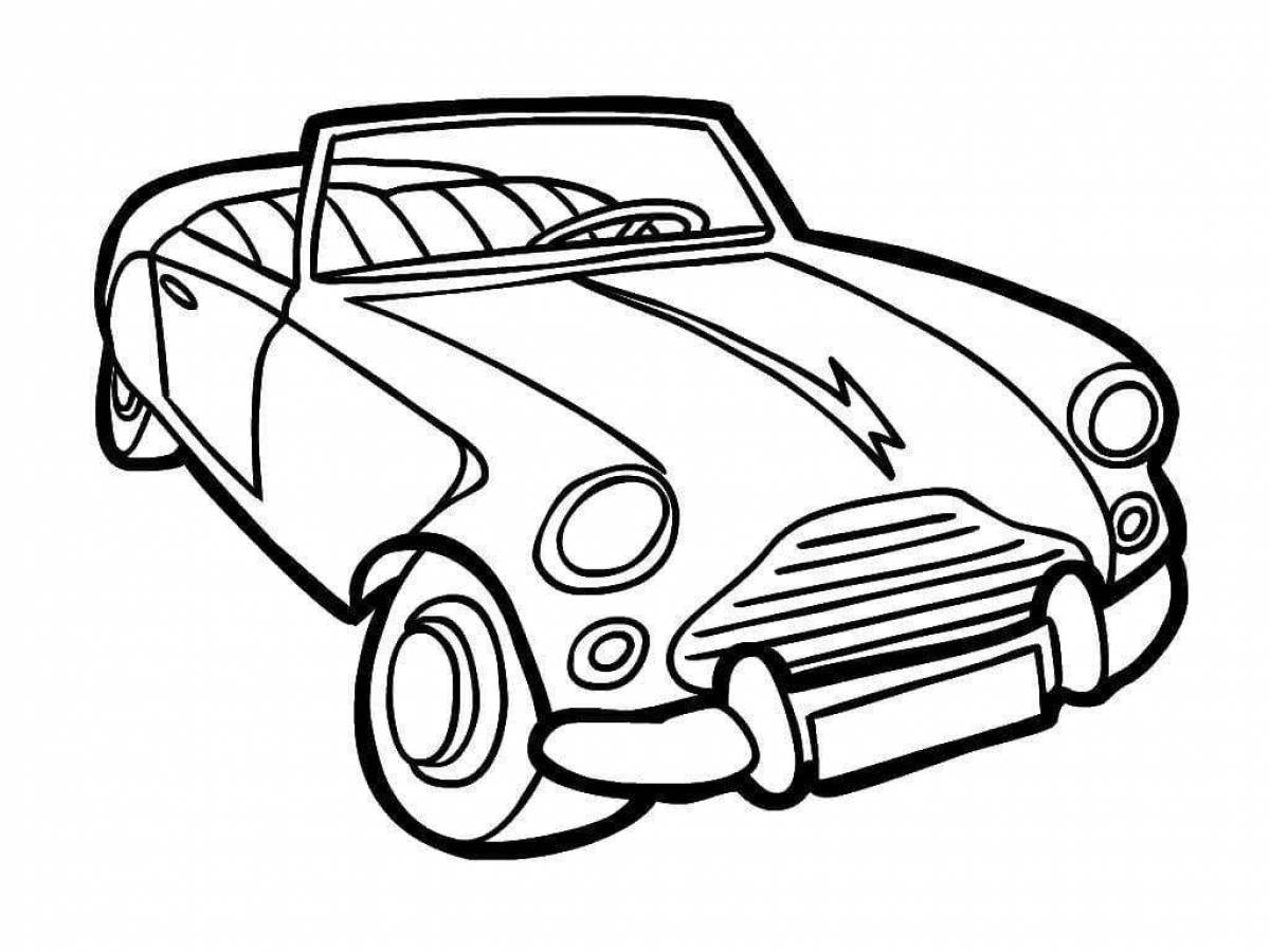 Animated cars coloring book