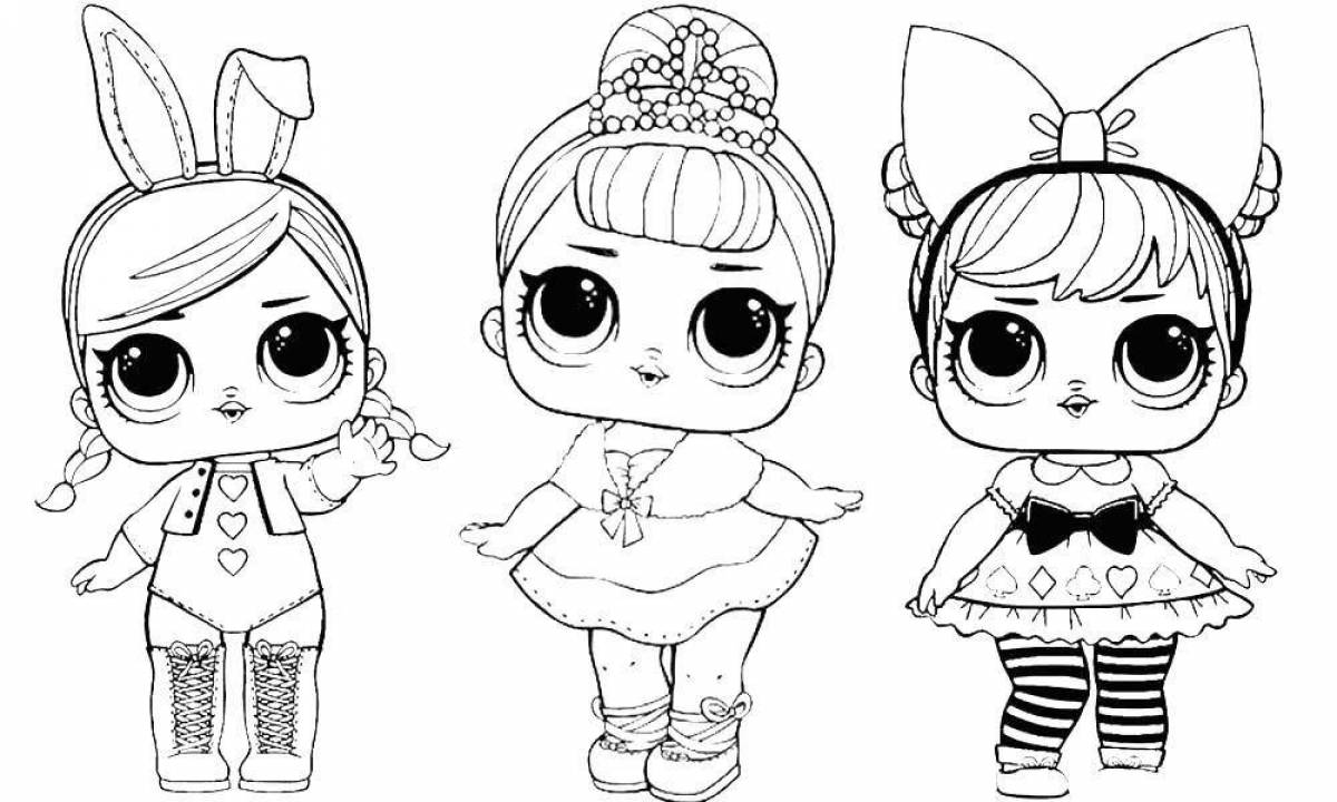 Innovative print lol doll coloring pages