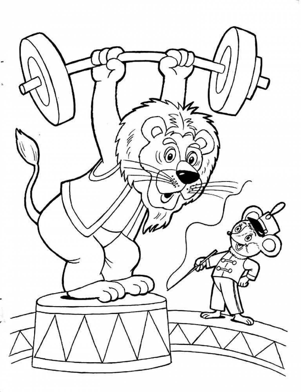 Coloring page glorious circus