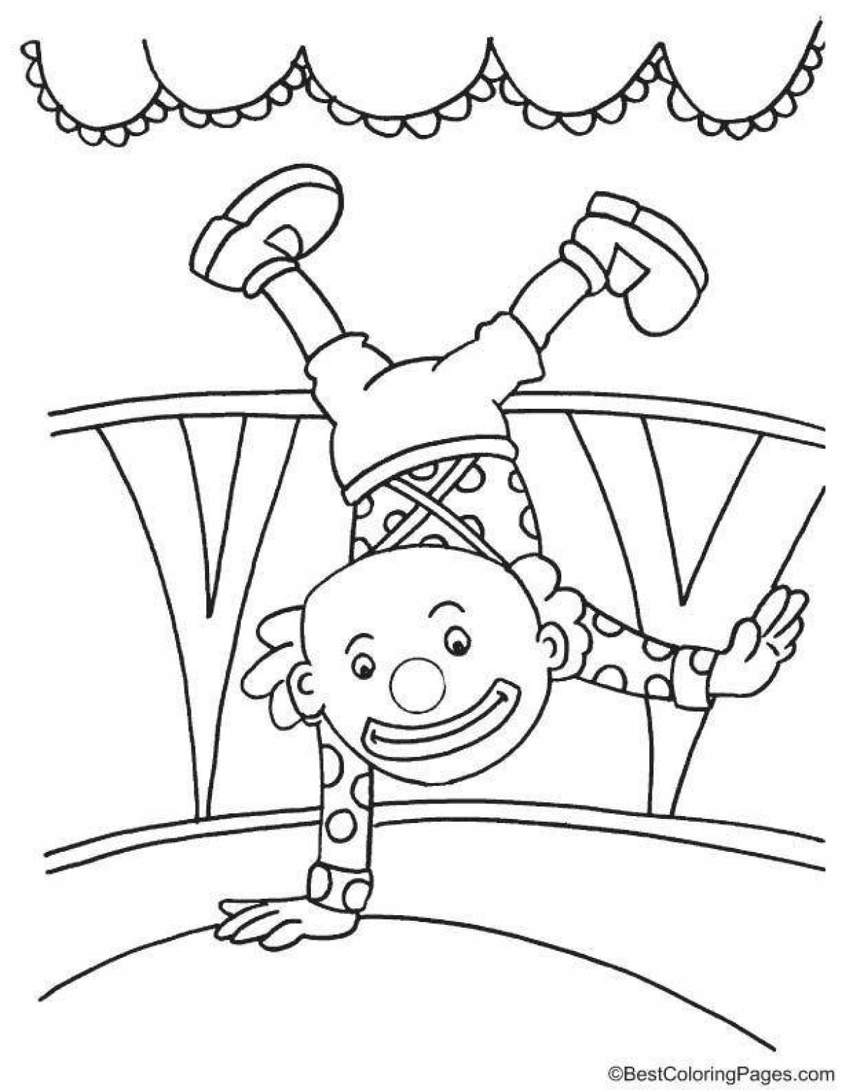 Outstanding circus coloring book