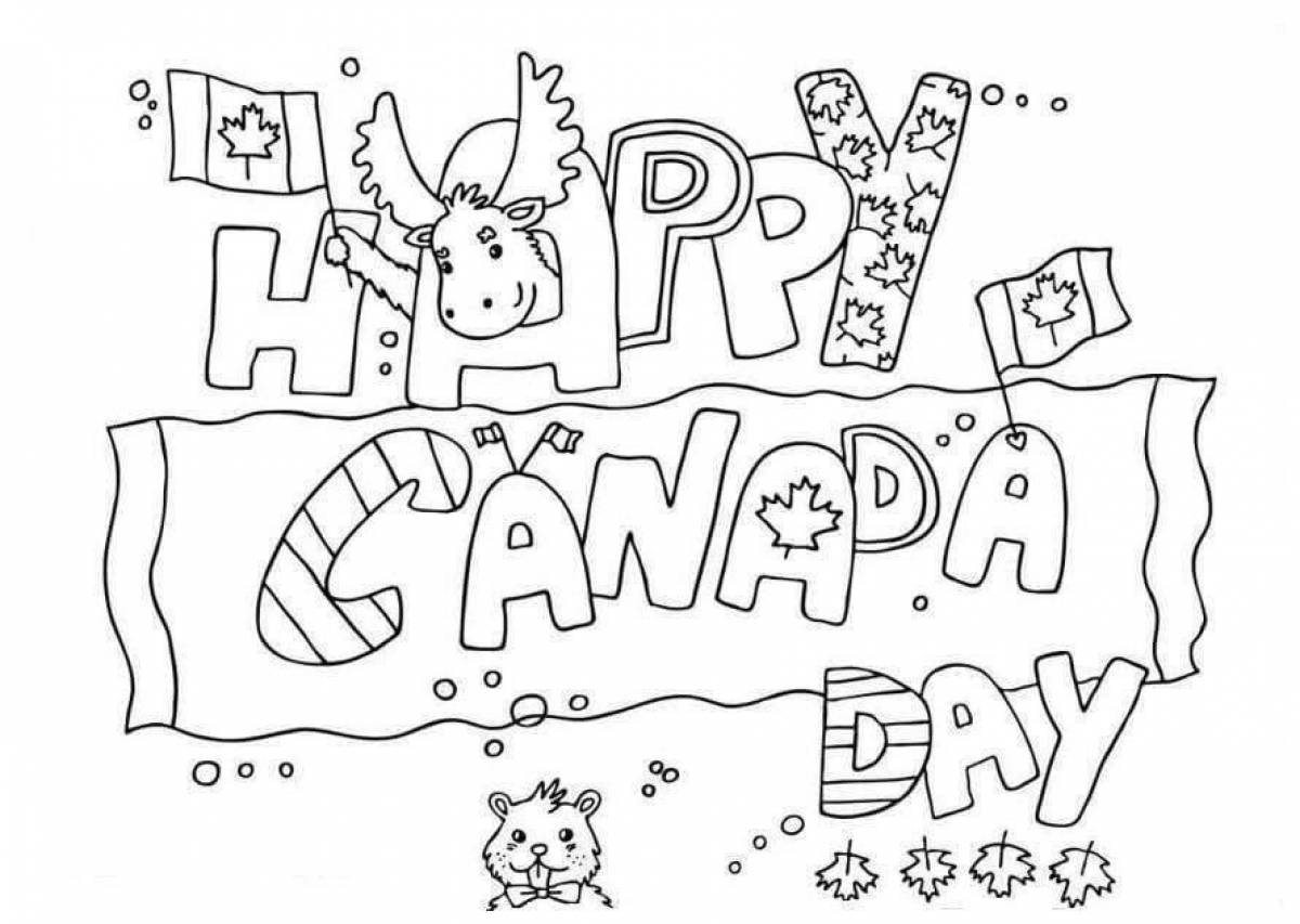 Happy new year holiday coloring page