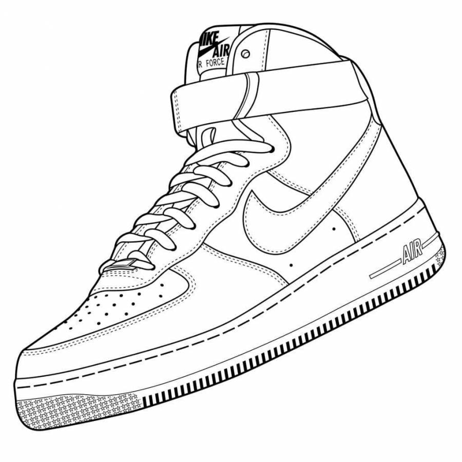Nike Air Force 1 drawing