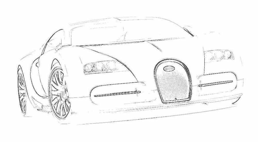 Раскраски Бугатти шерон (27 шт.) - скачать или распечатать бесплатно #4505
