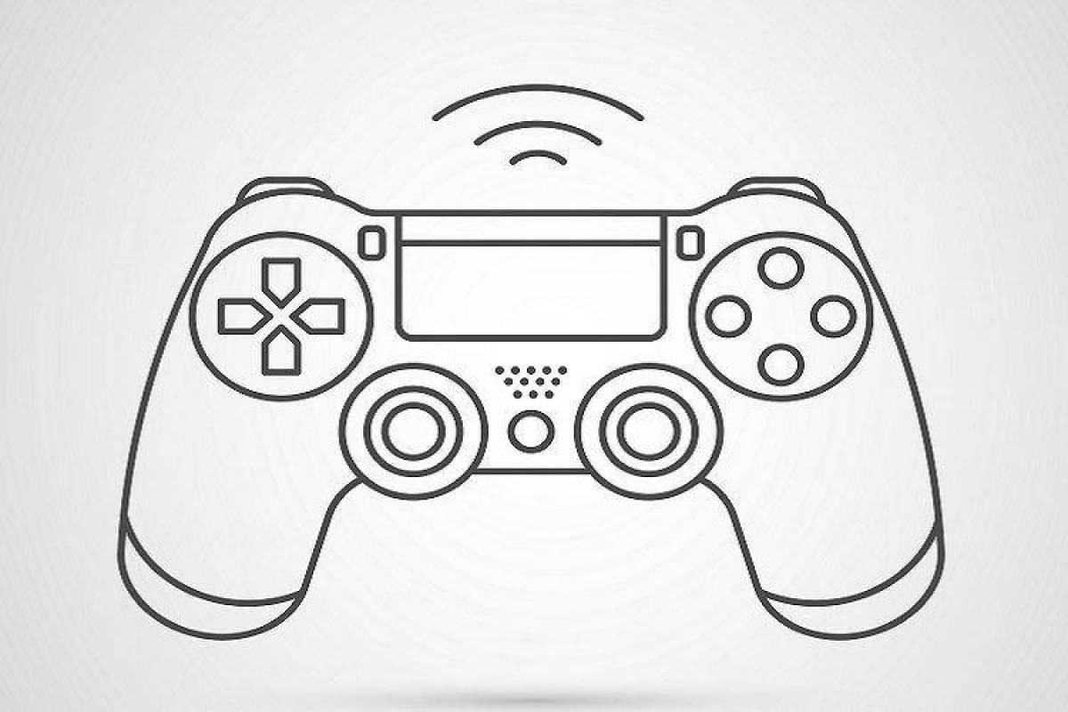 Как нарисовать playstation 4