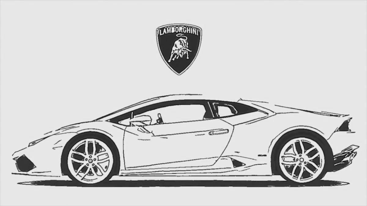 Как нарисовать lamborghini ураган