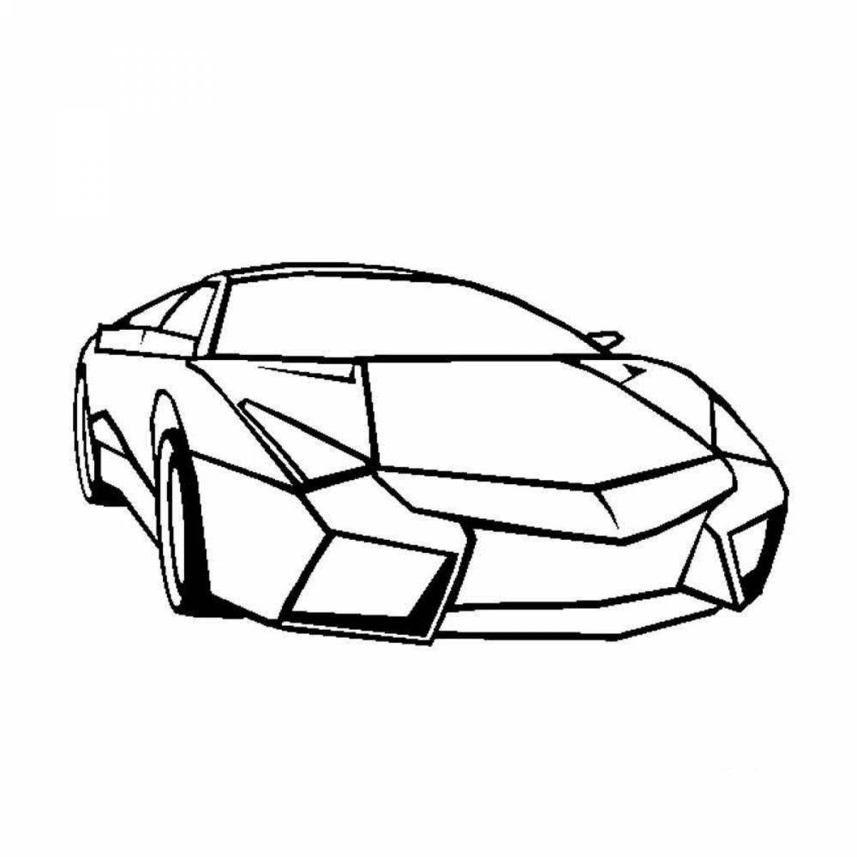 Раскраска Lamborghini Reventon