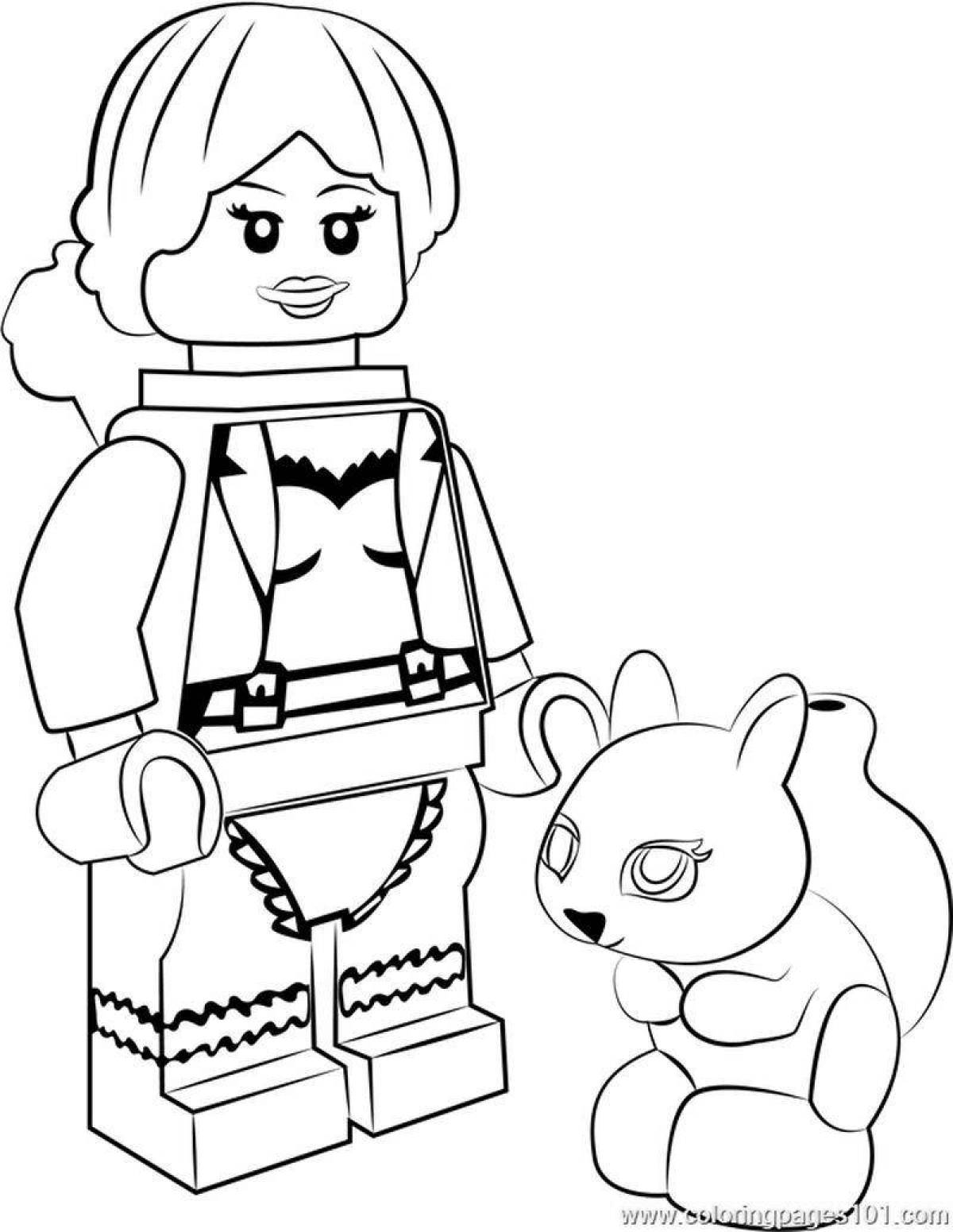 Great lego coloring book for girls