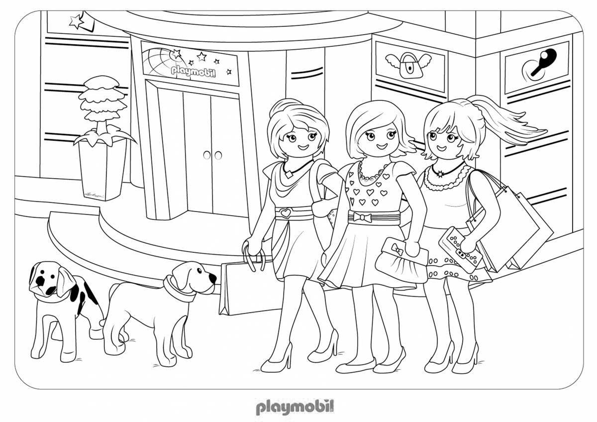 Amazing lego coloring book for girls